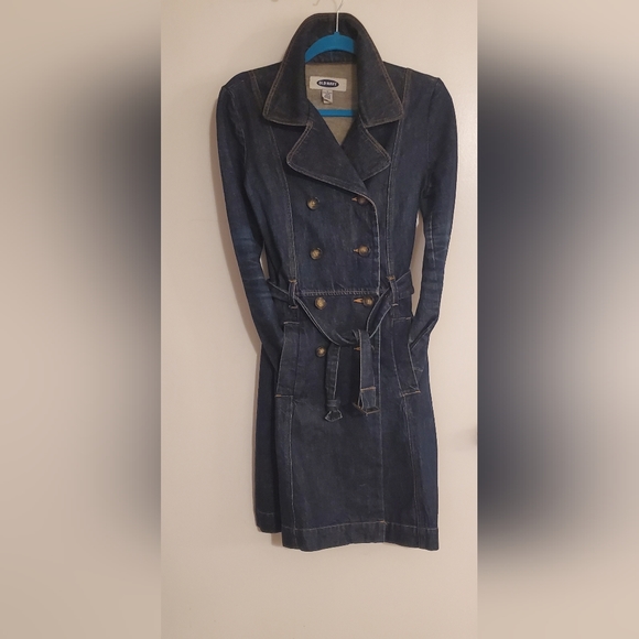 OLD Navy Denium Peacoat size Medium womens. - Picture 2 of 7